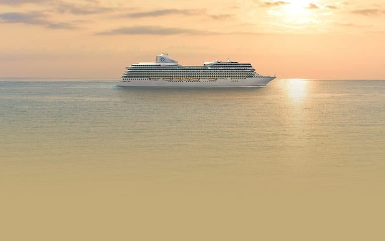 Oceania Cruises Vista and Allura luxury ships sailing at sea