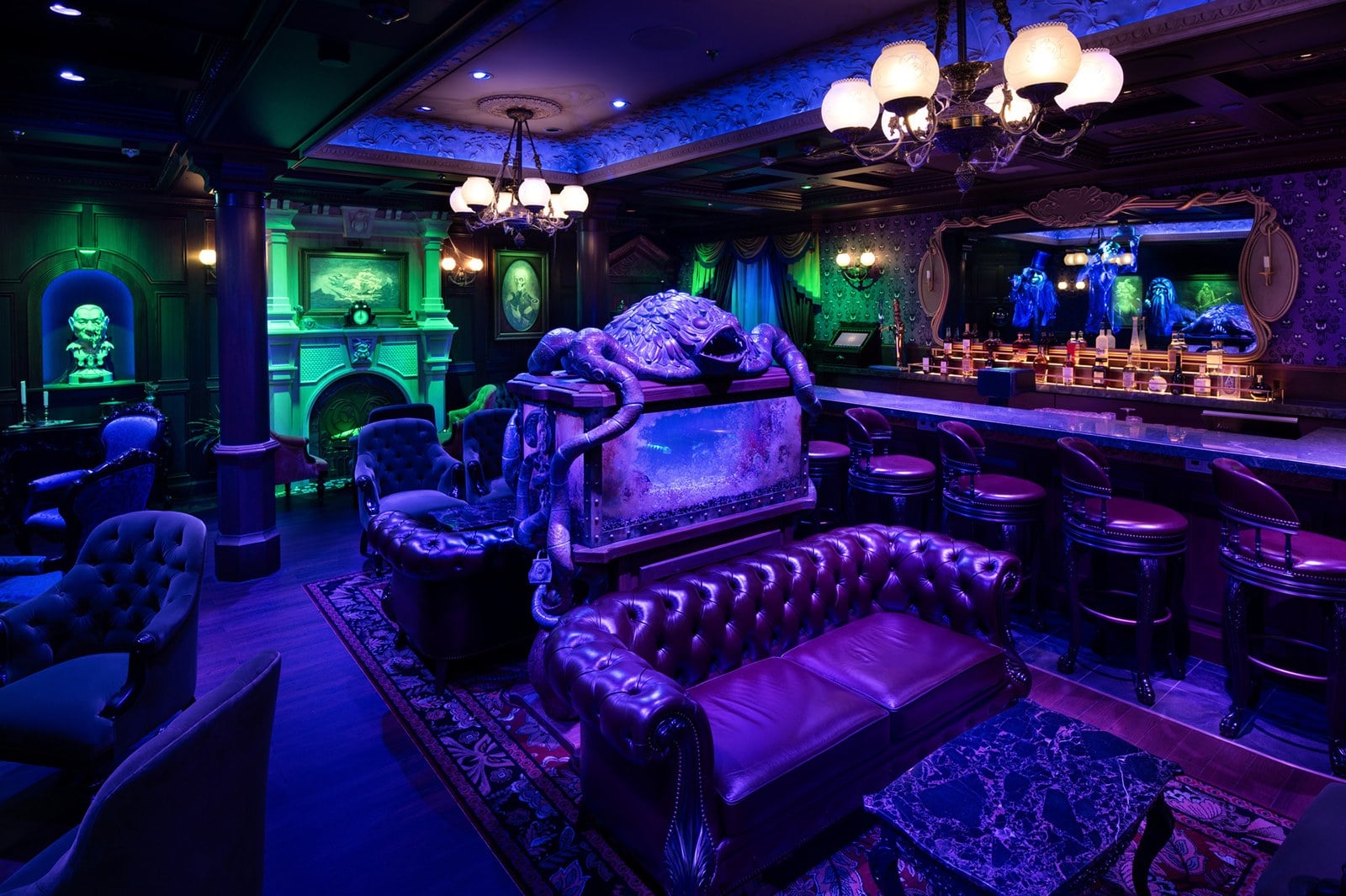 The Haunted Mansion Parlor on the Disney Treasure Review