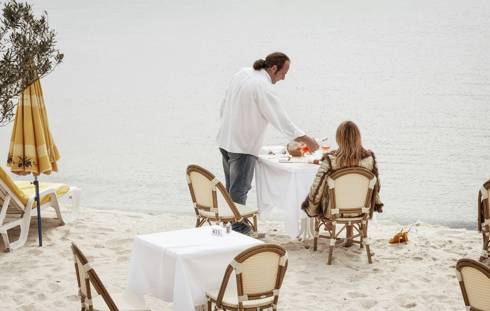 Private sunset beach gathering and celebration dinner for family groups