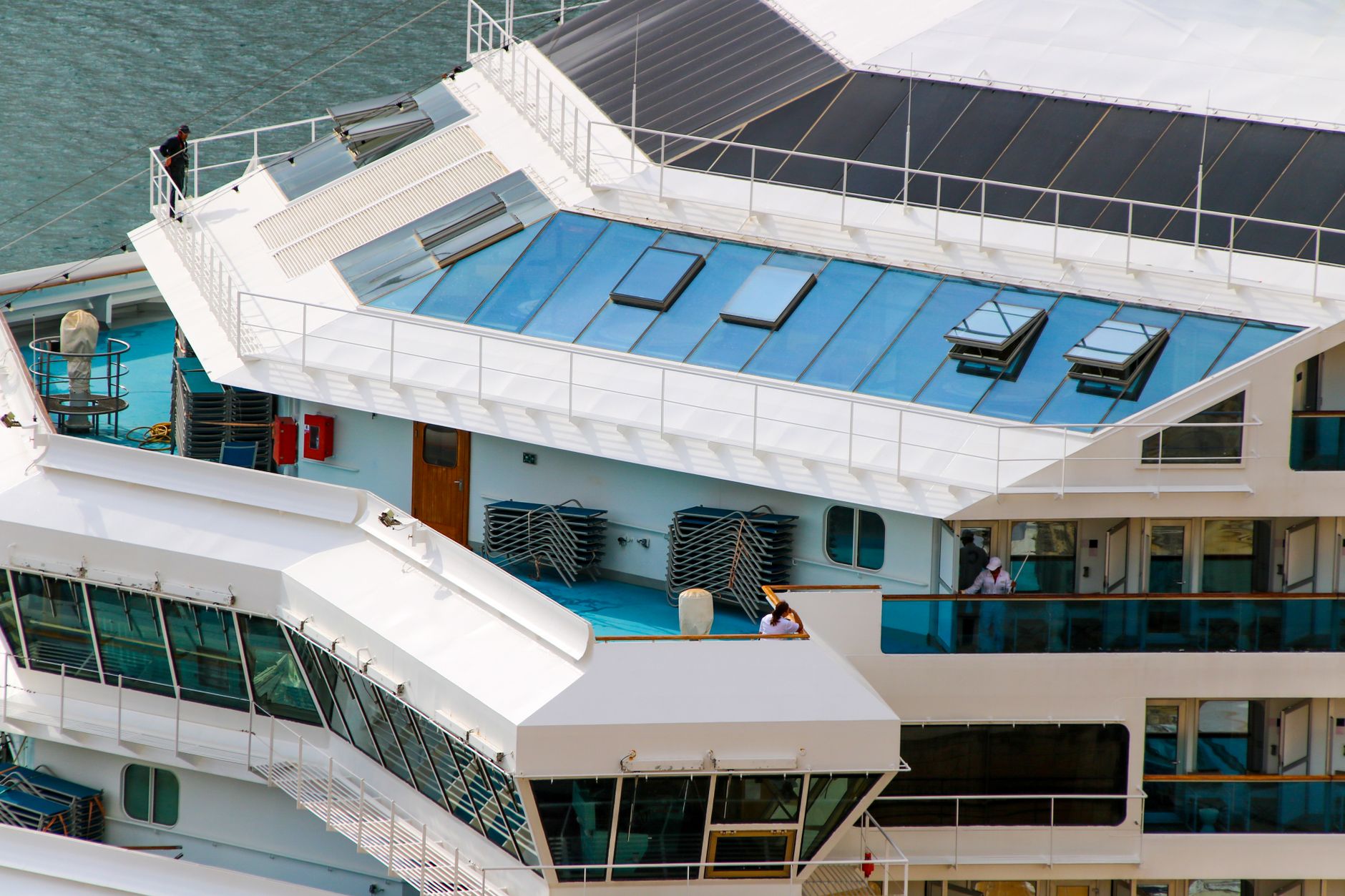 Regent Seven Seas Luxury Cruise Ship Sailing in World Port