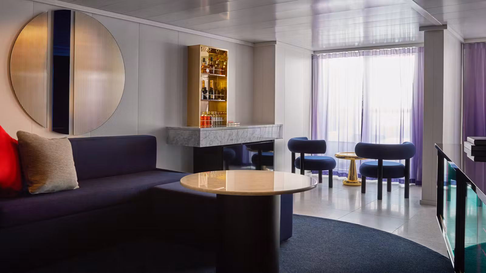 Official Virgin Voyages Posh Suite with Premium Bar