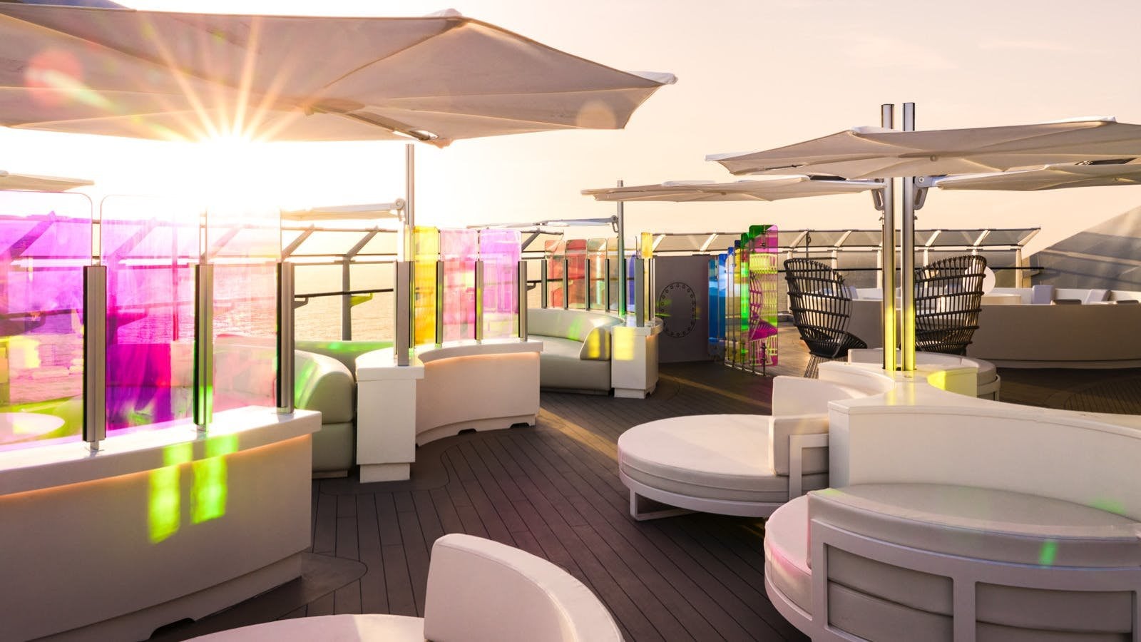 Richard's Rooftop private VIP sundeck on Deck 16