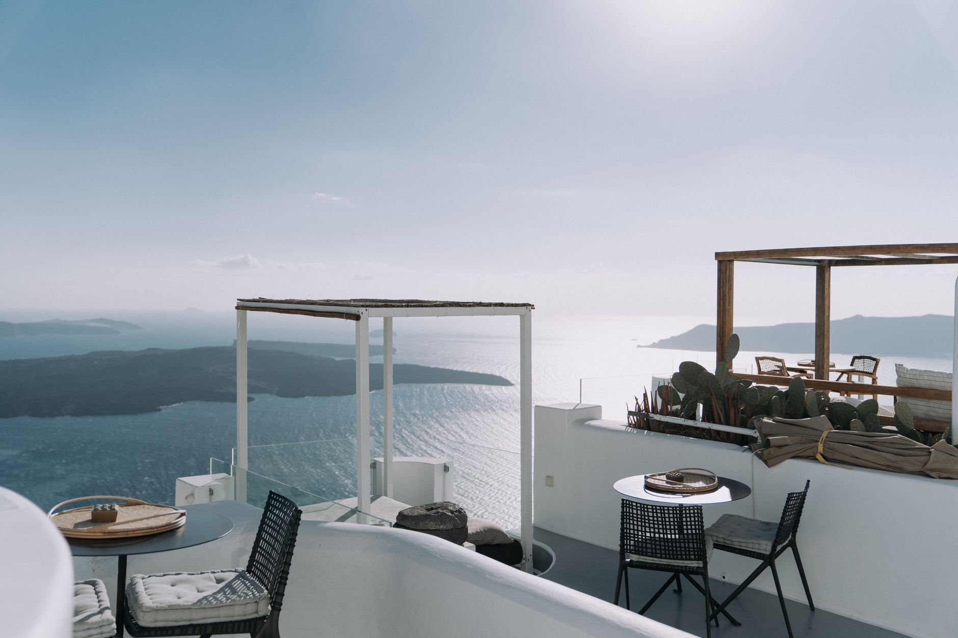 Luxury Hotel Breakfast on Private Balcony Overlooking Mediterranean