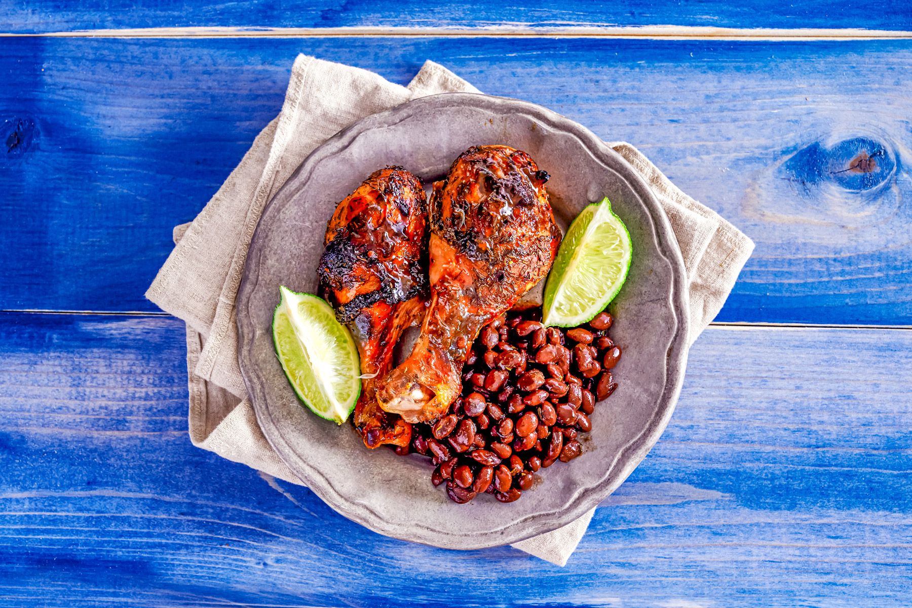 Grilled jamaican jerk chicken