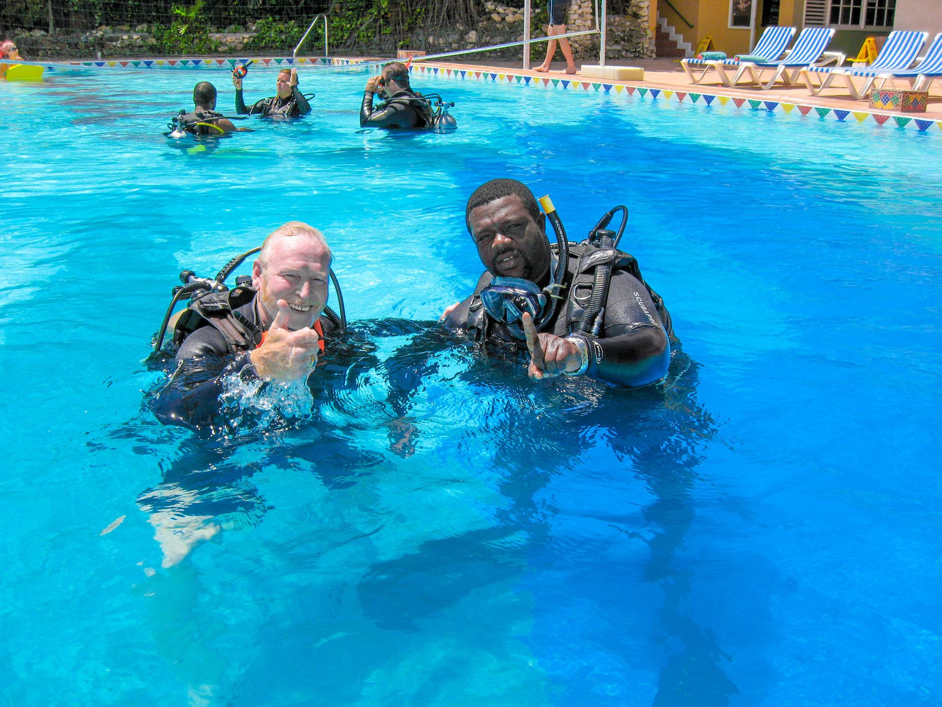 padi certification training pool