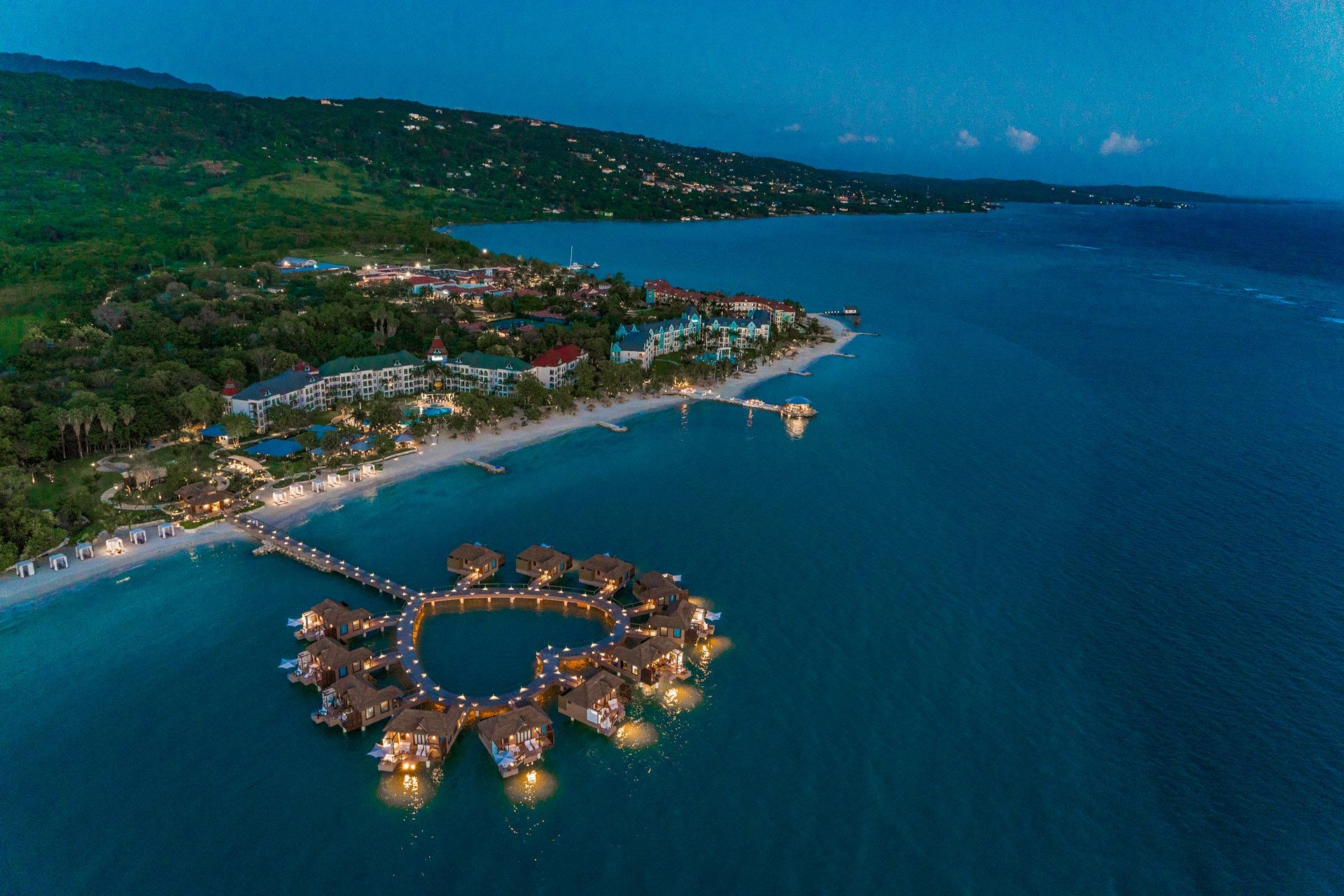 Sandals over water villas Jamaica