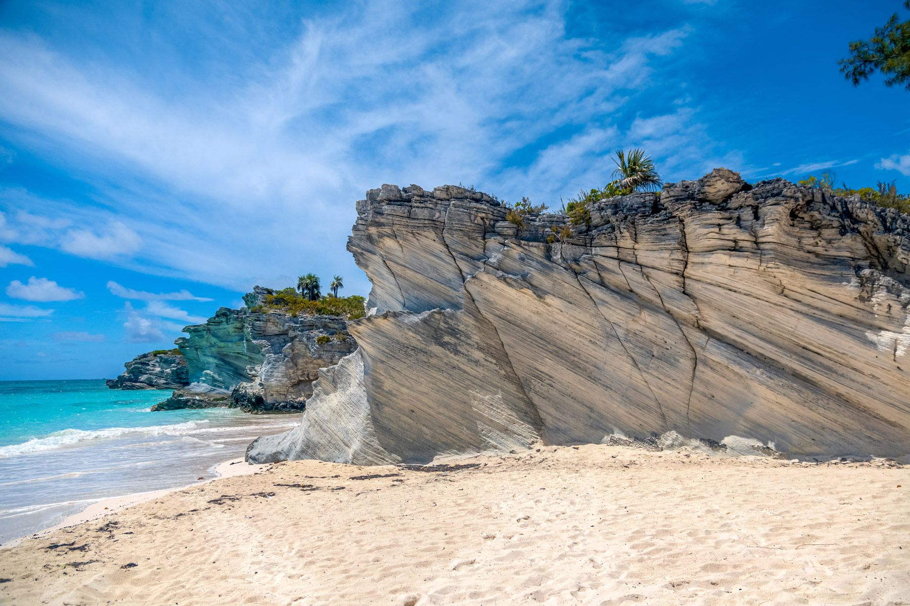 Lighthouse beach South Eleuthera island Bahamas