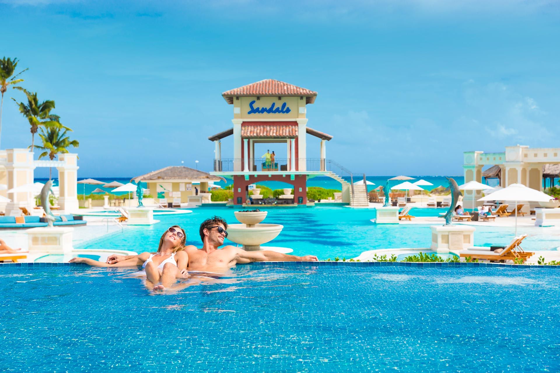 Sandals Emerald Bay Resort Pools