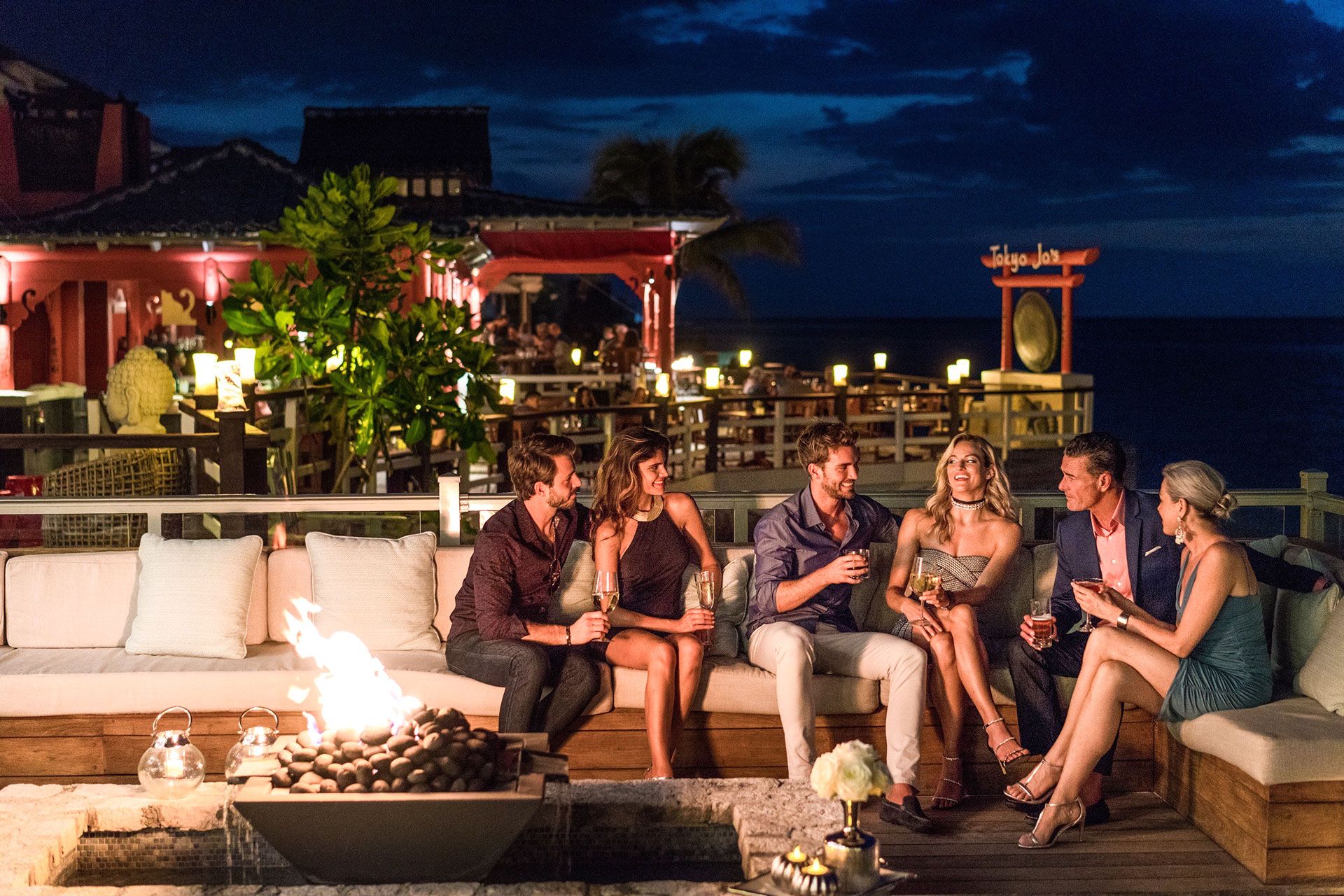 people drinking at Sandals Montego Bay