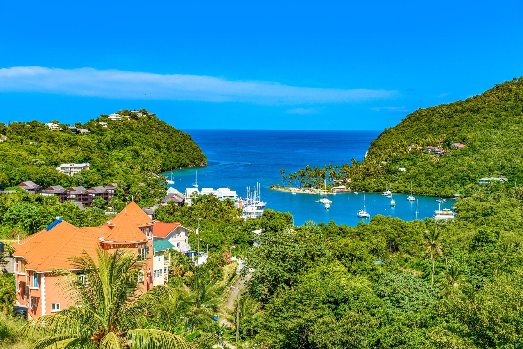 Marigot Bay Saint Lucia Caribbean