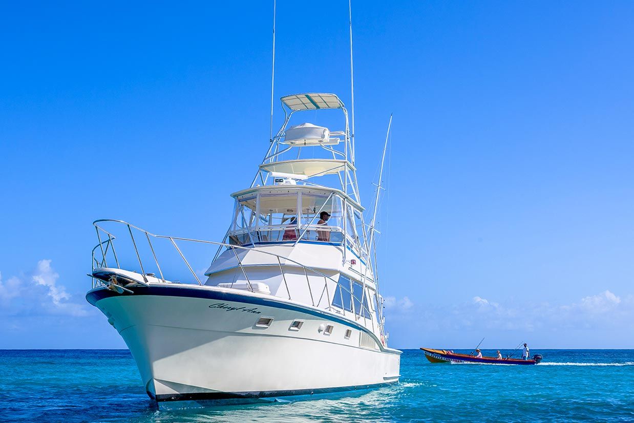 a large sport fishing boat