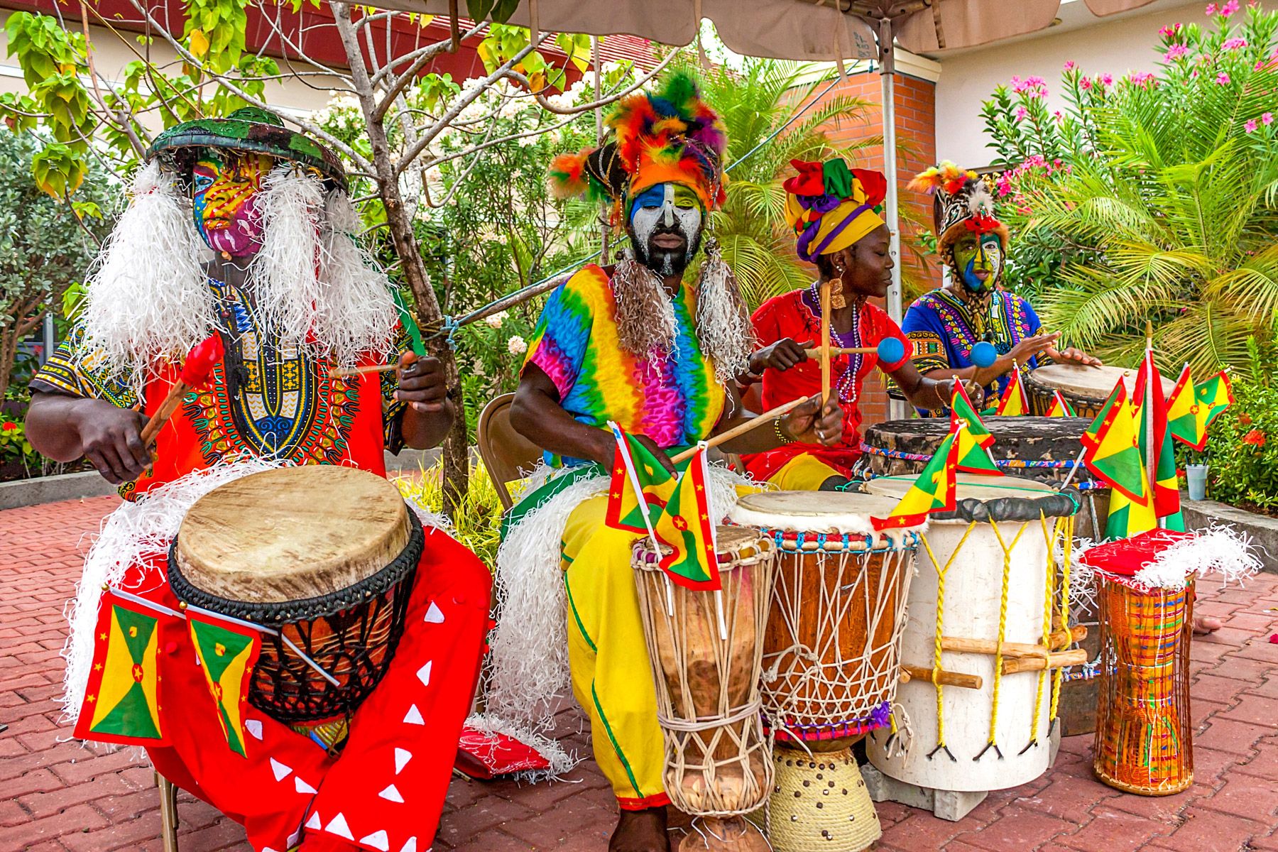 Celebration Saint George Grenada African drums