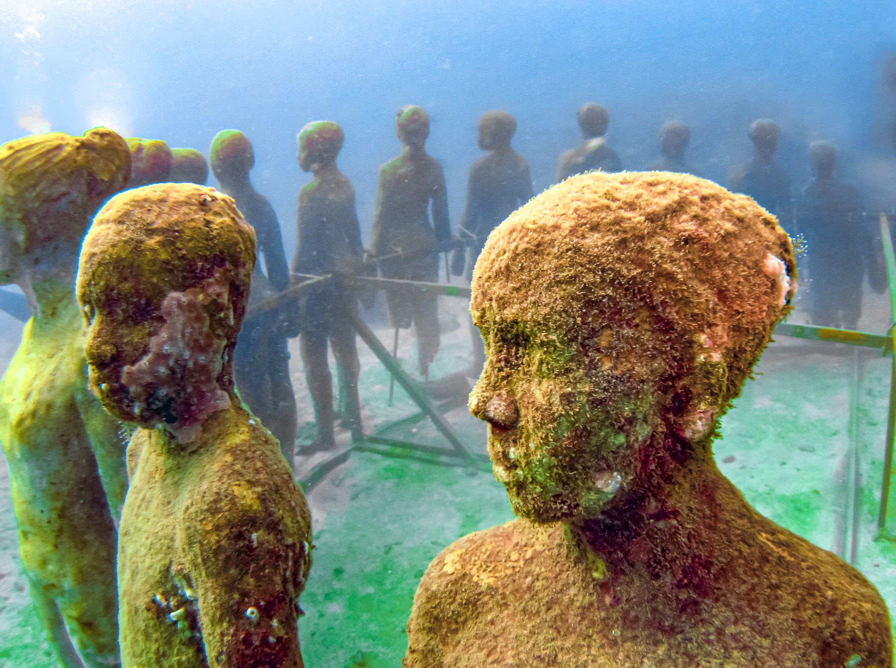 Underwater Sculpture Park Children Grenada