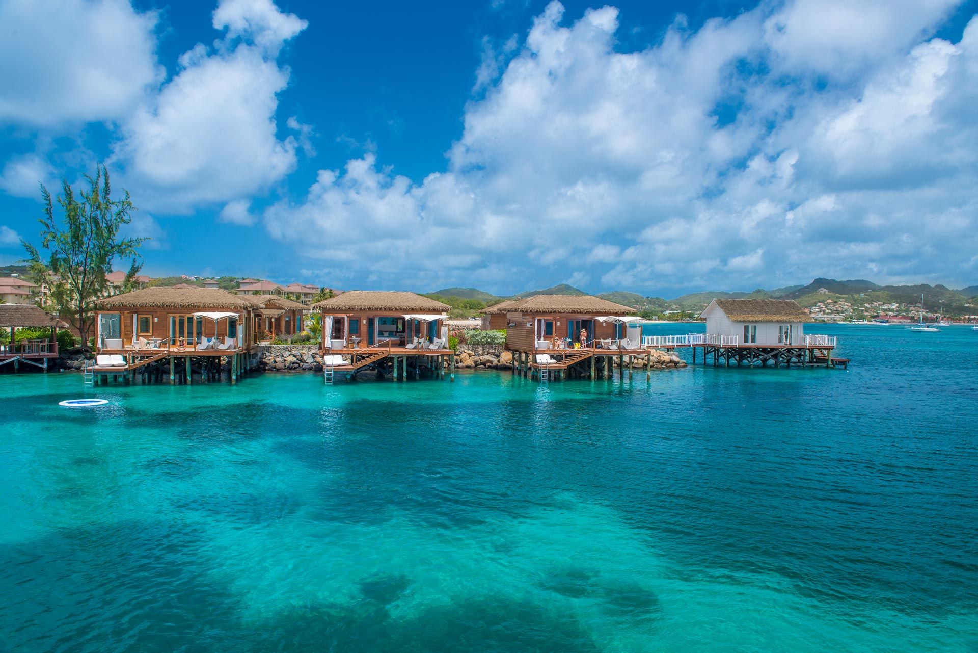 overwater bungalow saint lucia