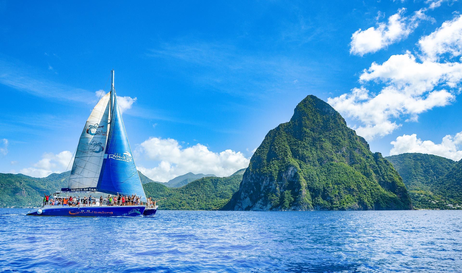 catamaran tour pitons saint lucia