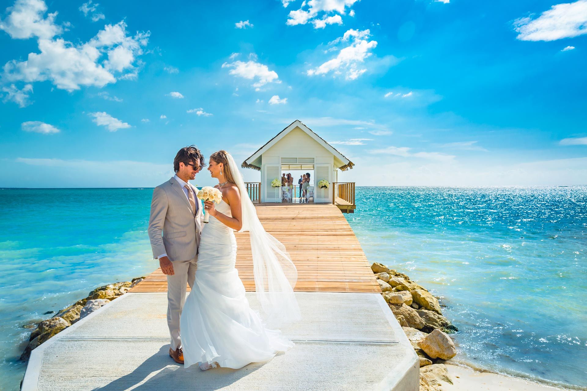 overwater chapel wedding