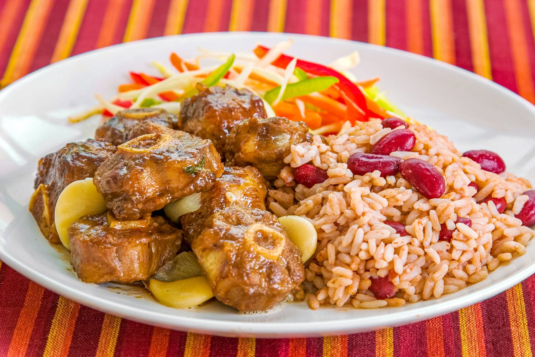Caribbean style curried Oxtail