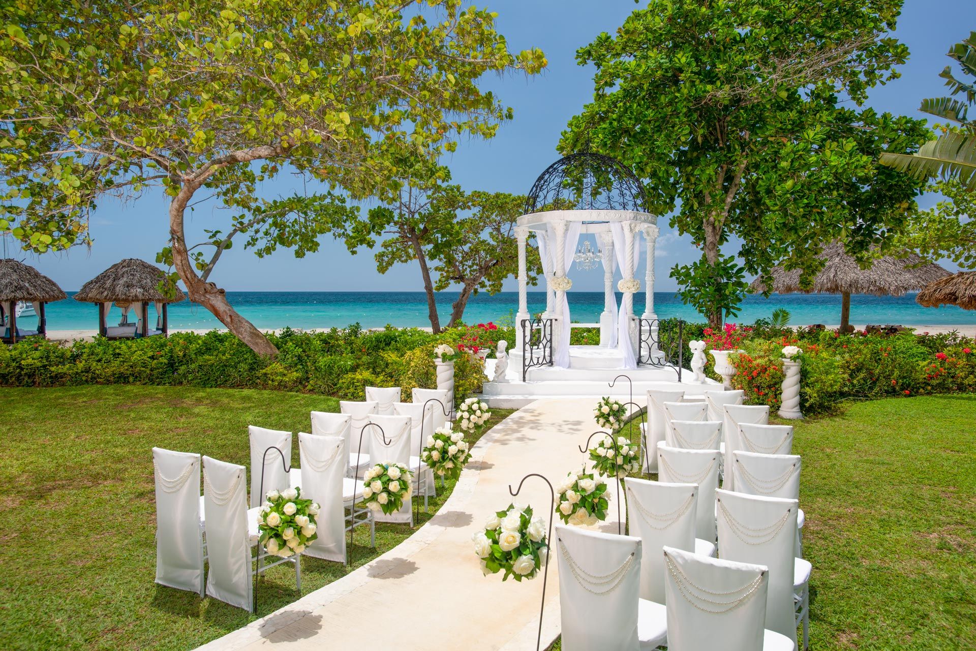 Garden gazebo wedding Sandals