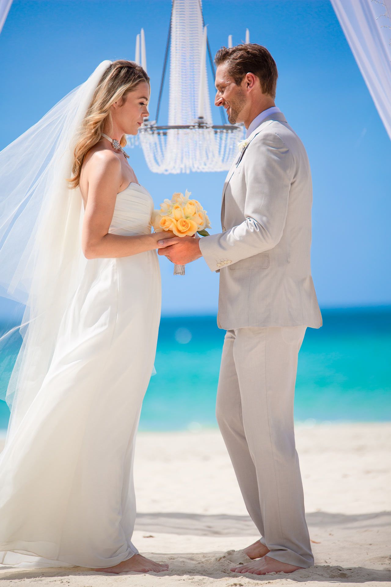 Beach elopement wedding in the Caribbean