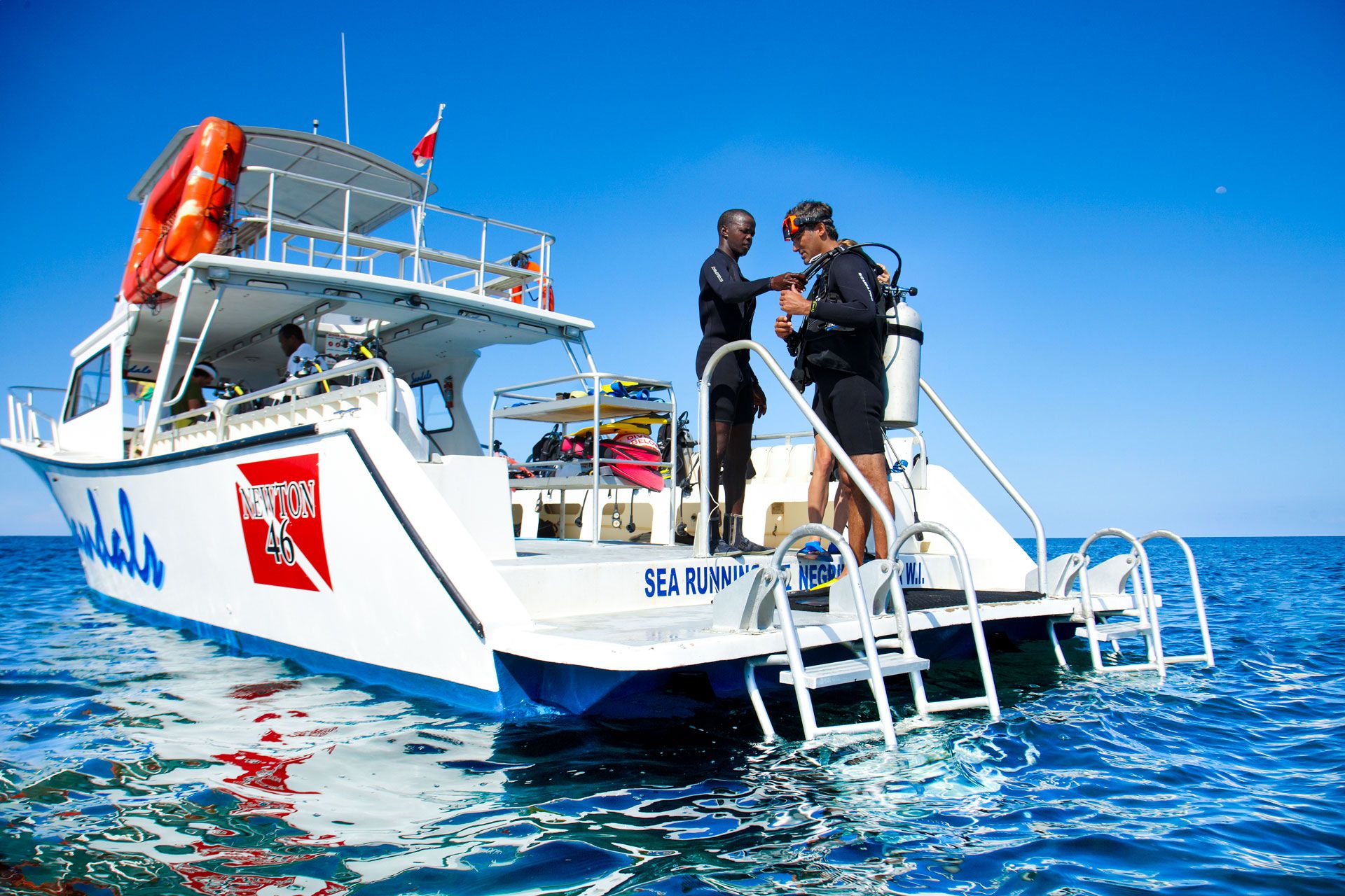 scuba diving boat
