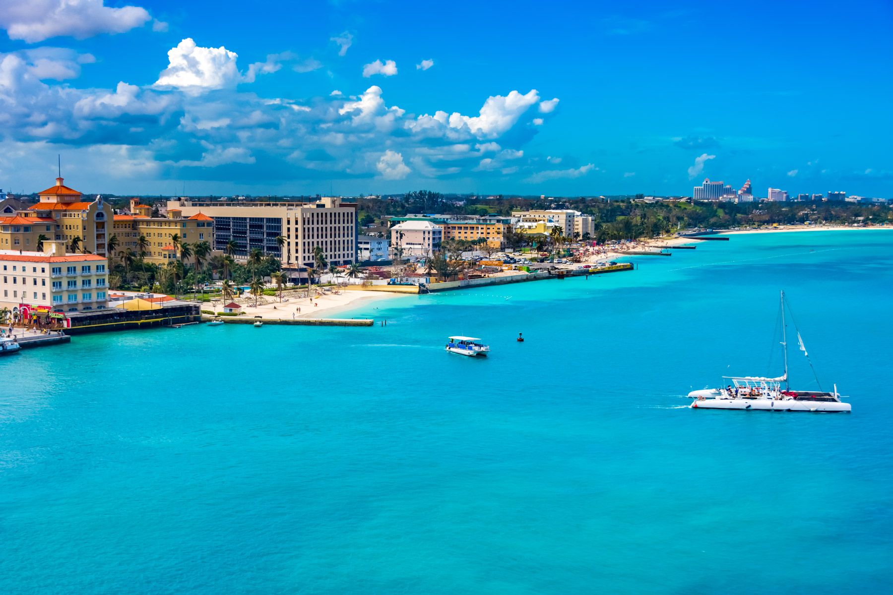 Downtown Nassau Providence Island Bahamas