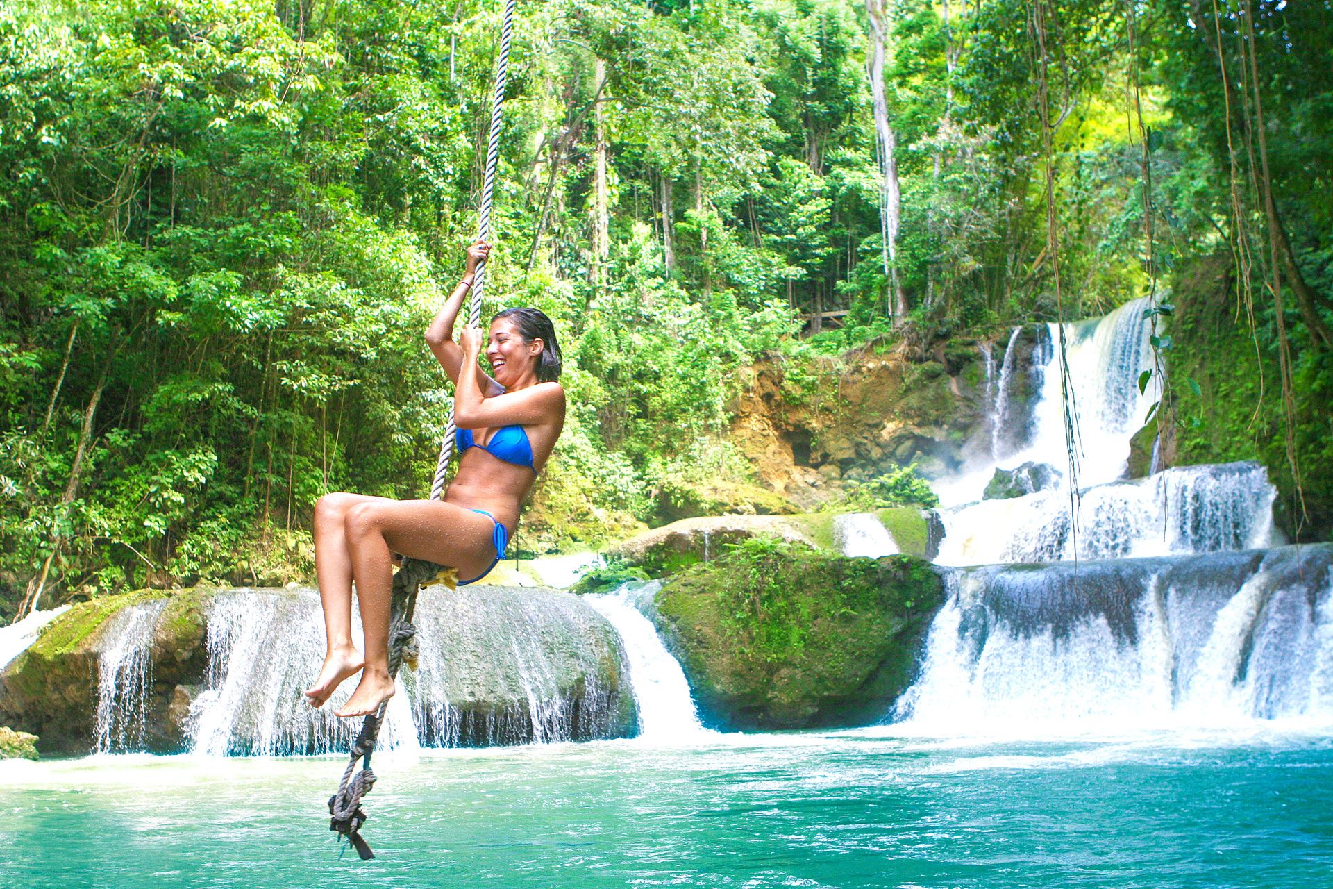 waterfall in Jamaica