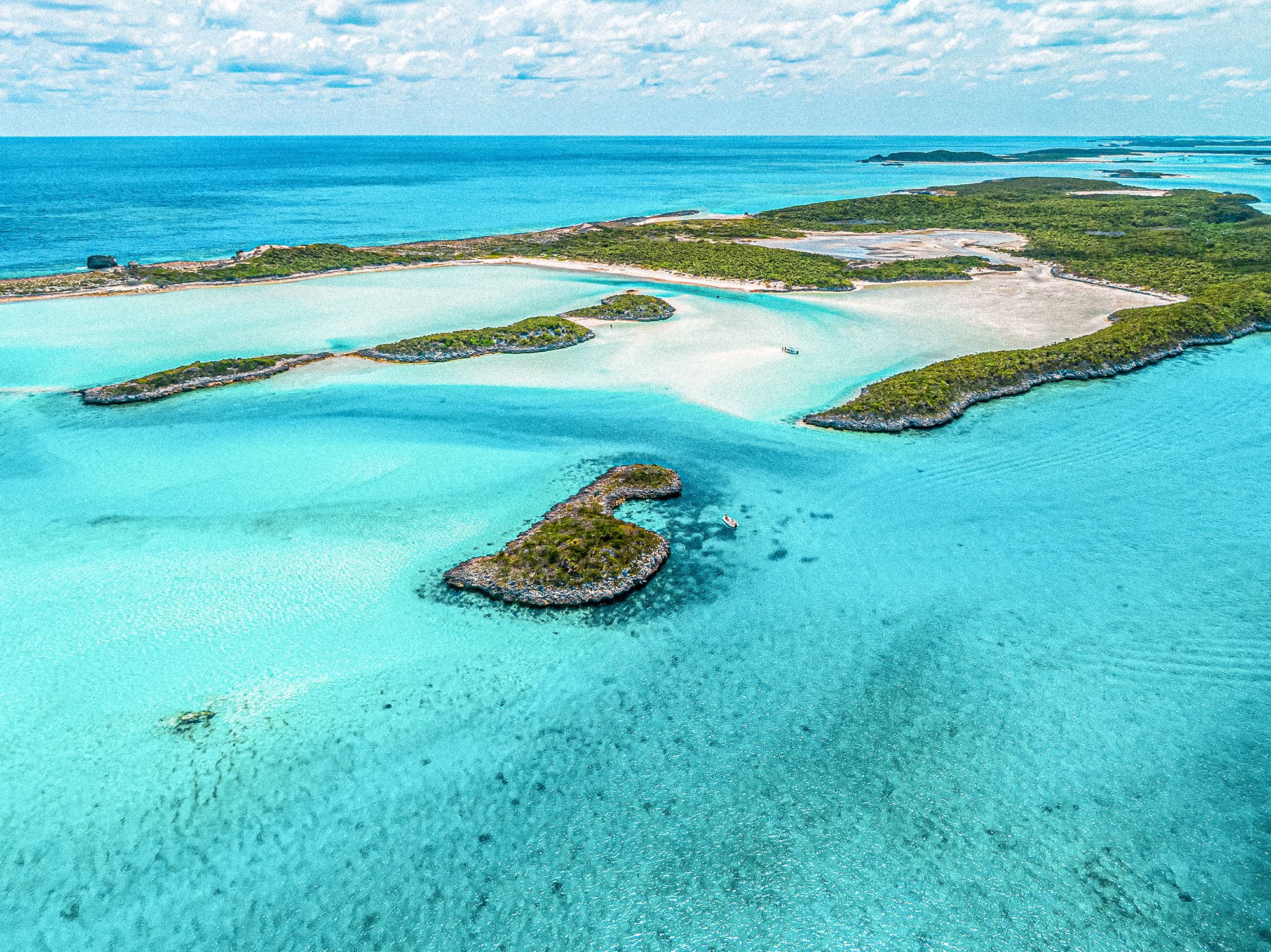 Bahamas Aerial Cays View
