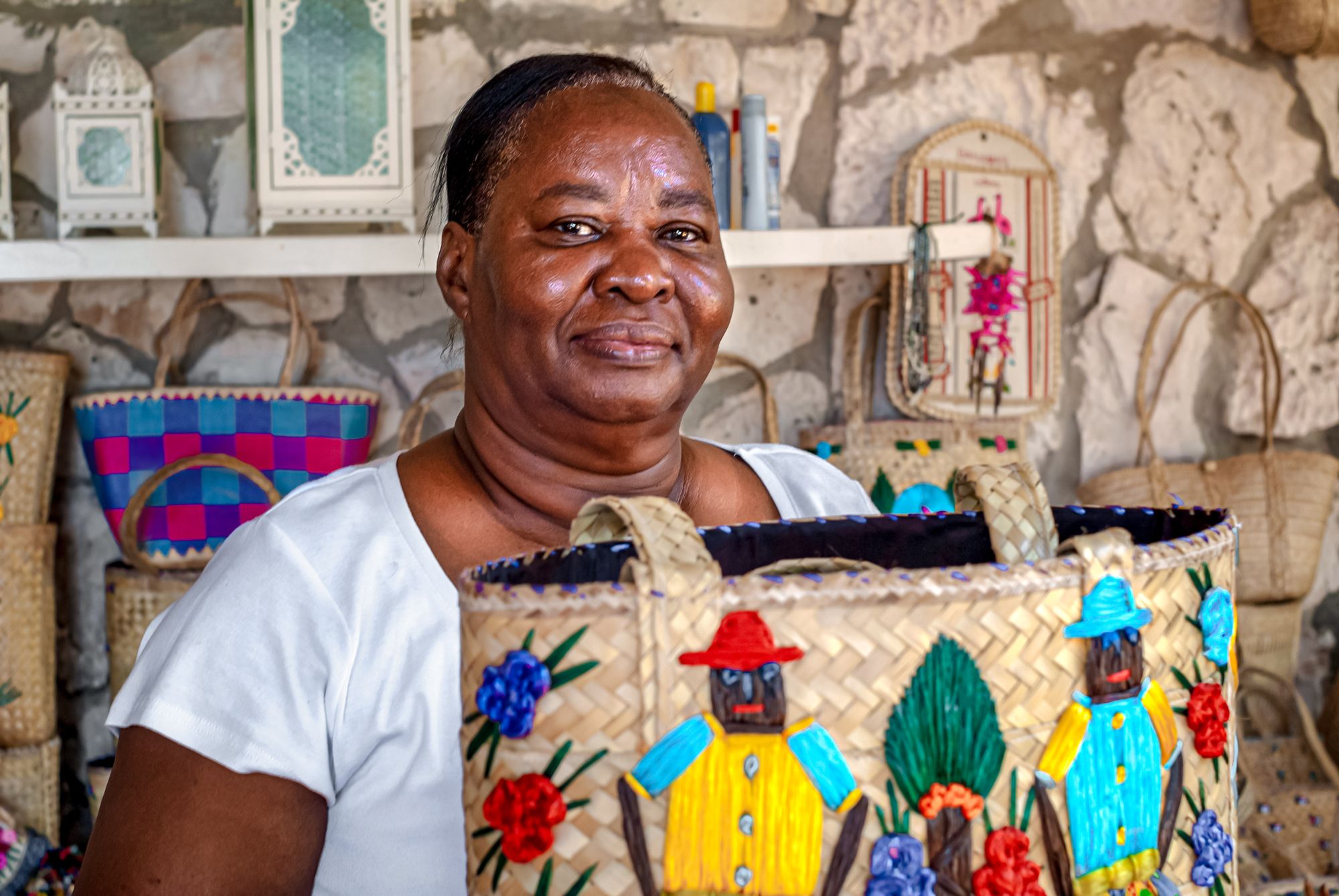 Bahamas Woman Market