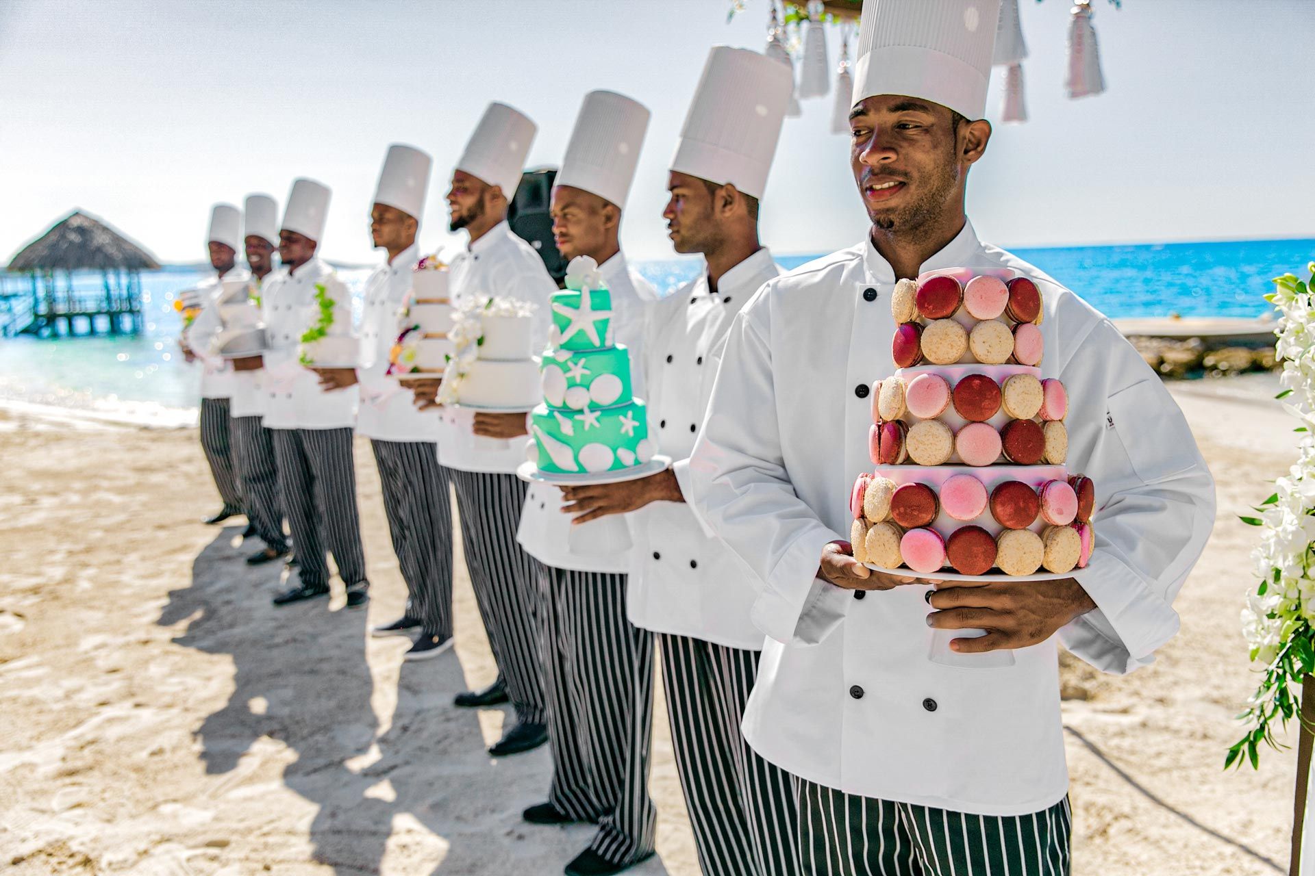 Beach Wedding Detail Cakes