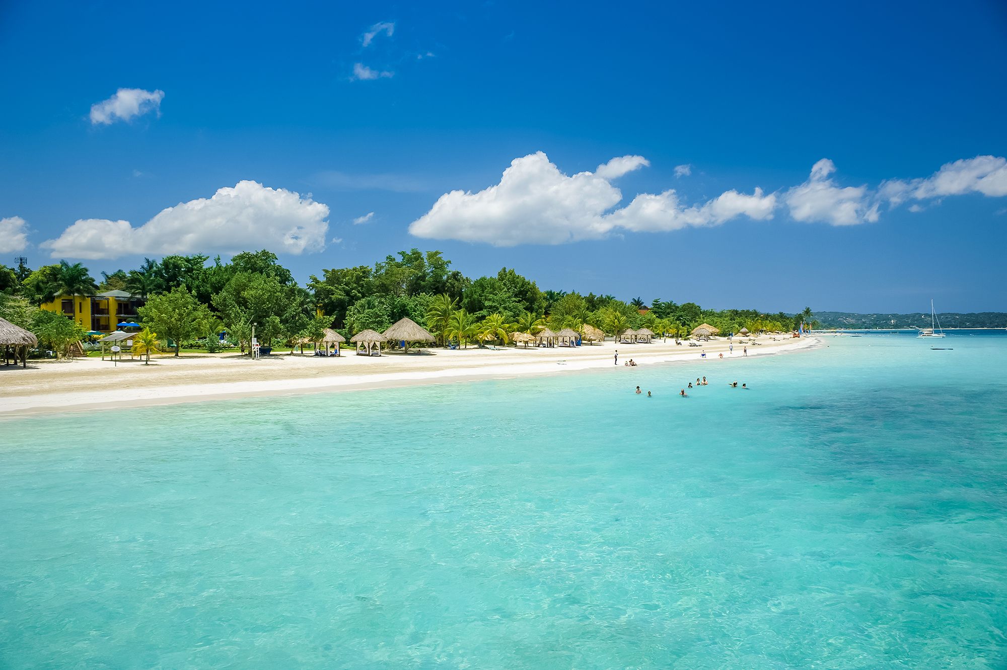 Beaches Negril Jamaica Seven Mile Beach Family Aerial