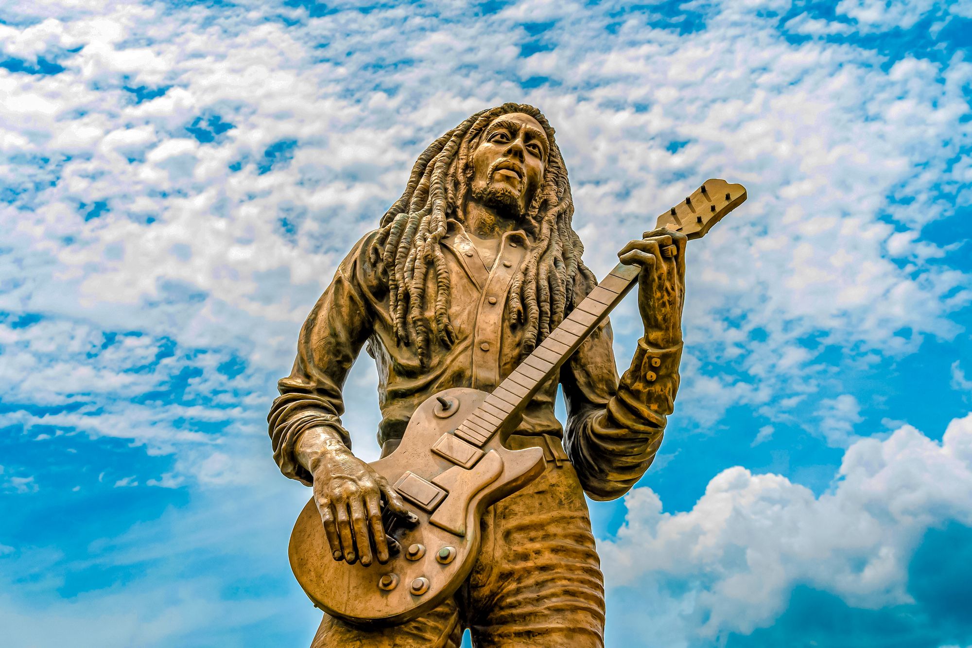 Bob Marley Statue Kingston Jamaica
