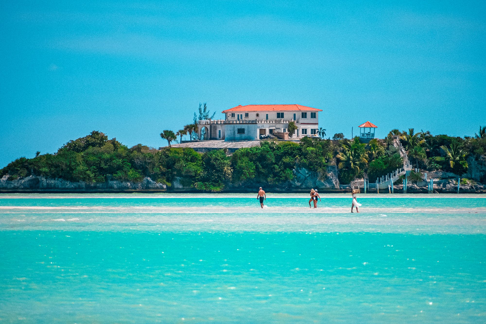 Coco Plum Beach The Bahamas Great Exuma Ocean Sandbaar