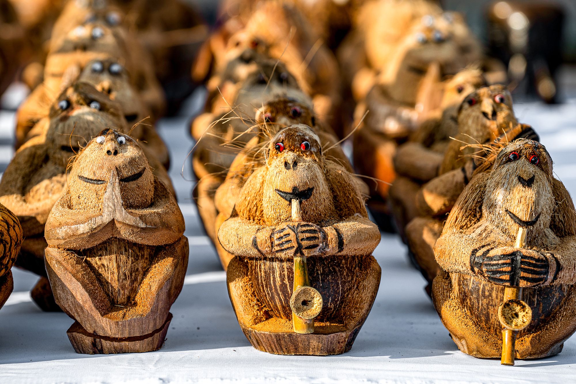 Coconut Sculptures Bahamas