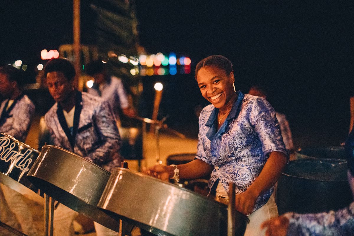 steel pan caribbean wedding performer