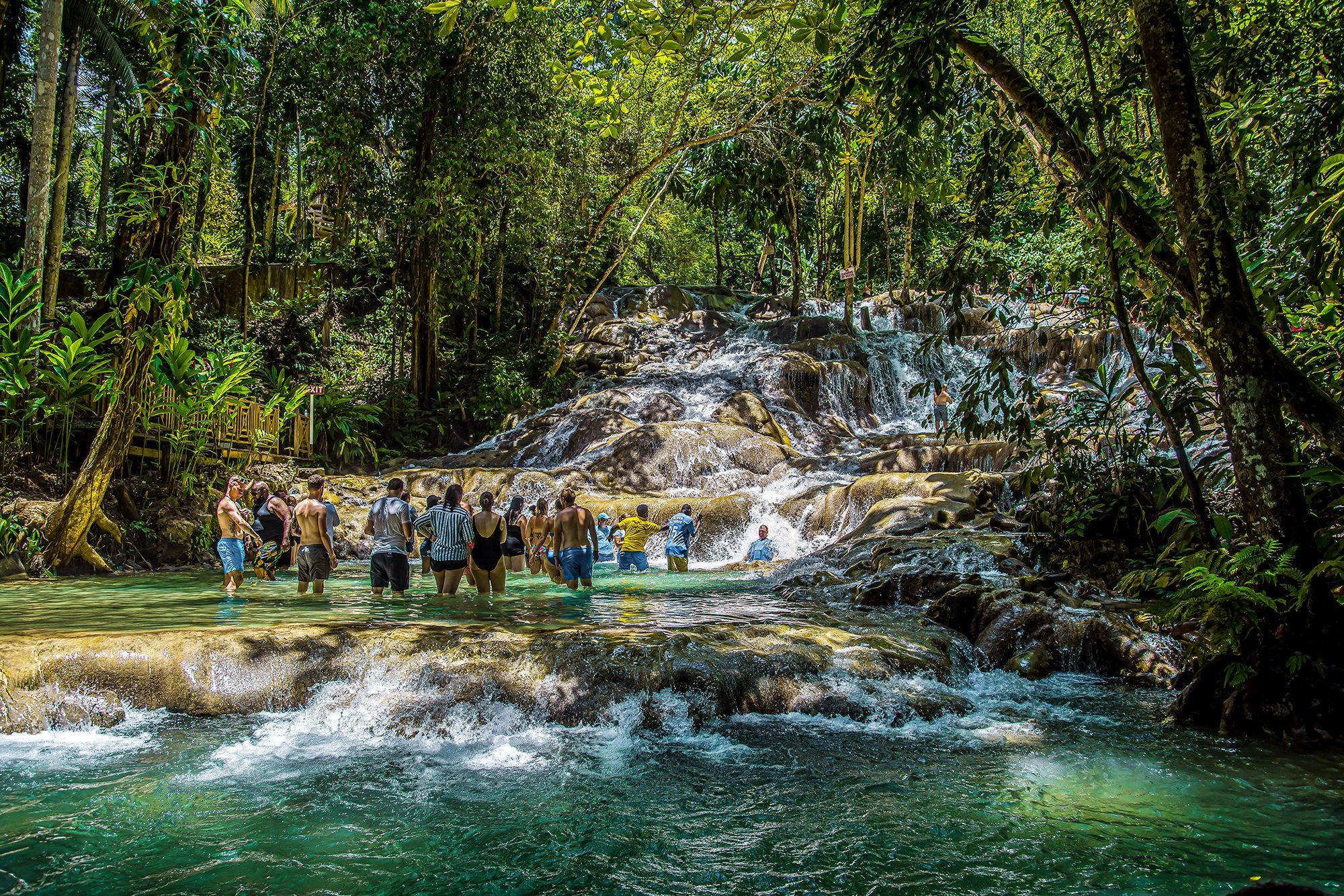 Dunns River Falls Ocho Rios Jamaica Bottom View