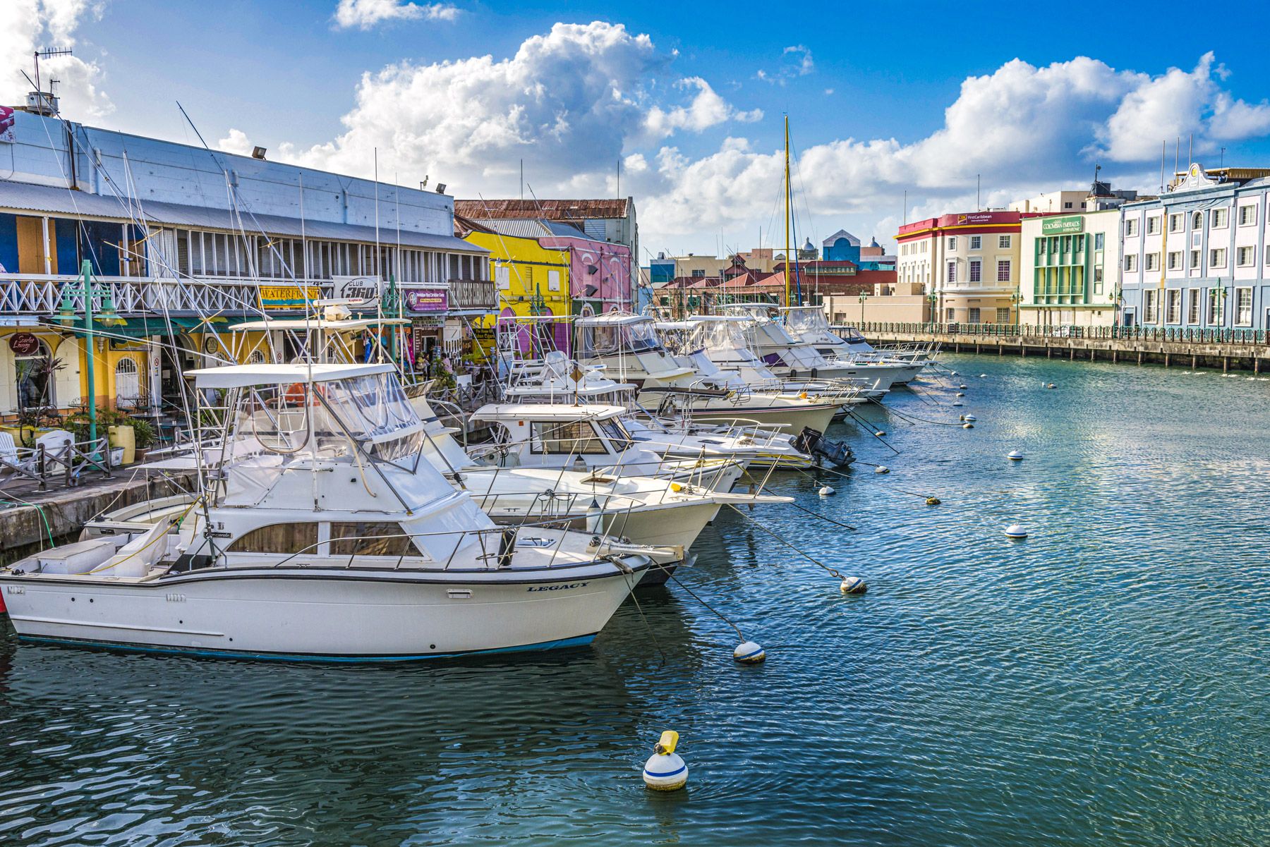 Fishing boats in Bridgetown Barbados