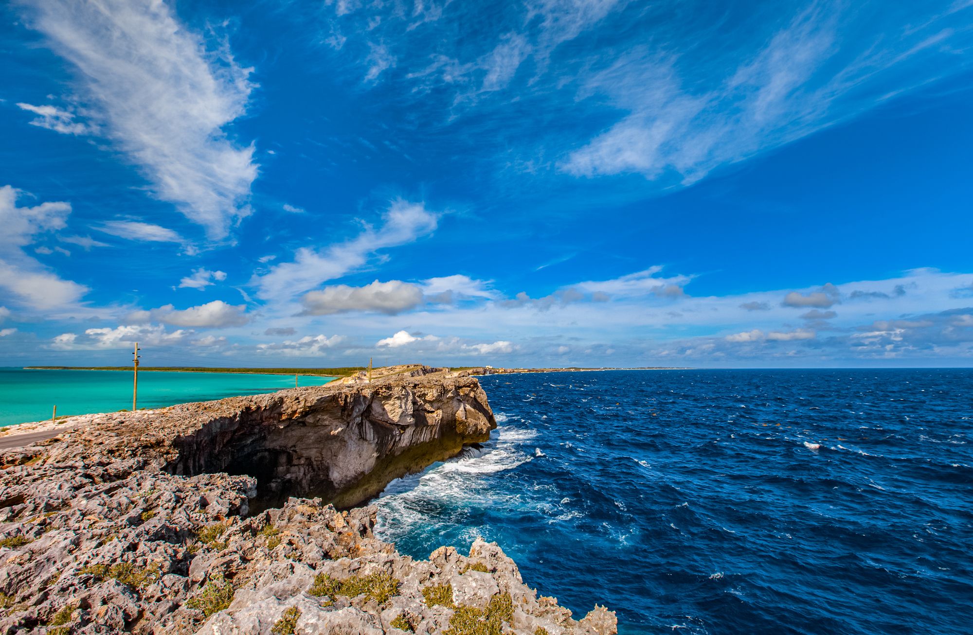 Glass window bridge Eleuthera Bahamas