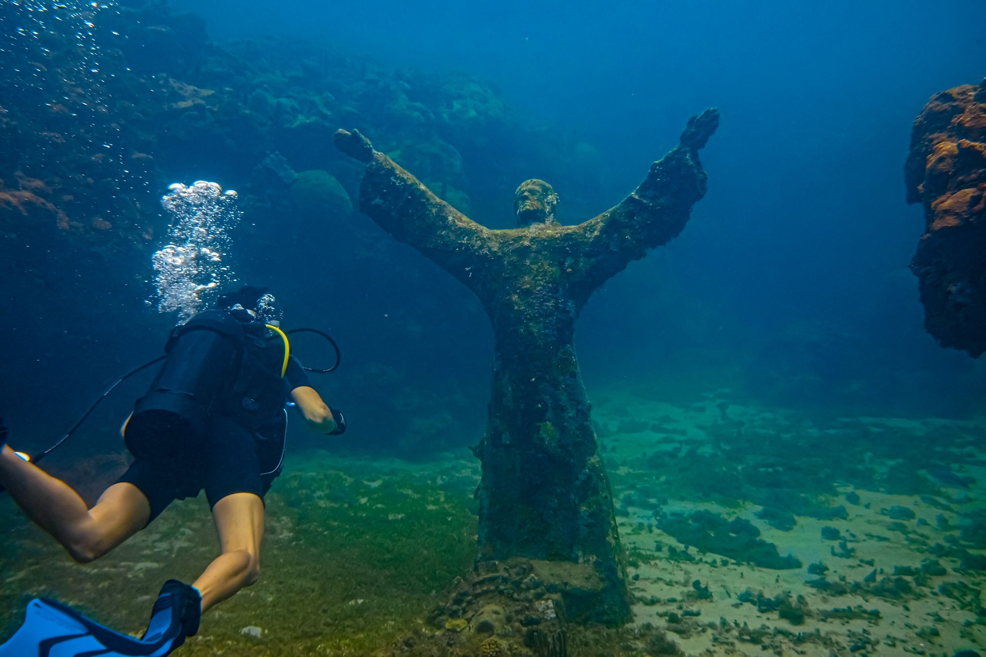 Grenada Scuba Diving Bronze Christ Underwater Statue