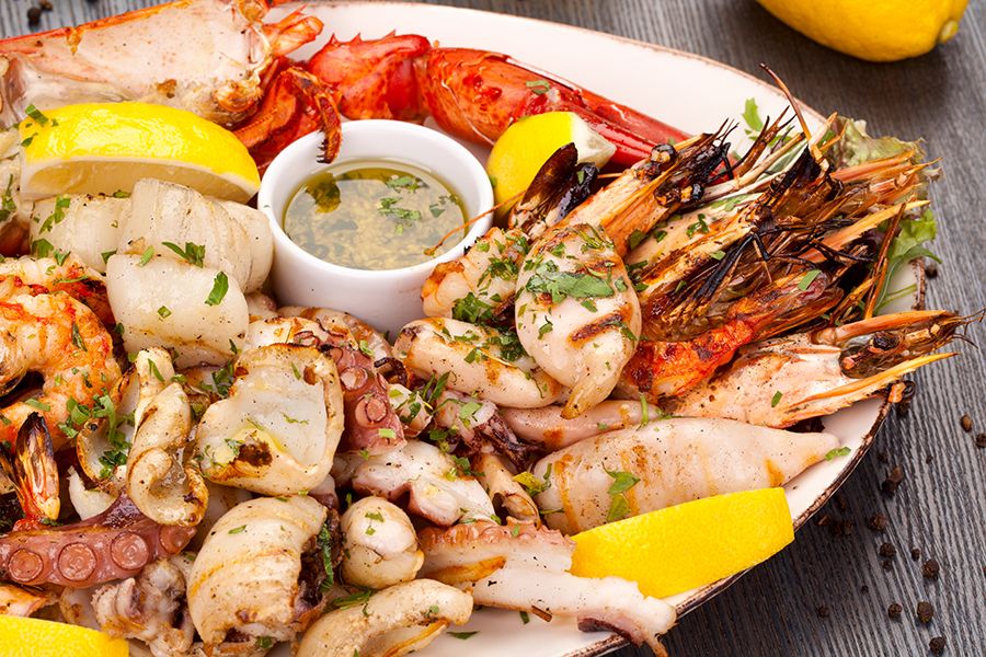 Grilled-seafood