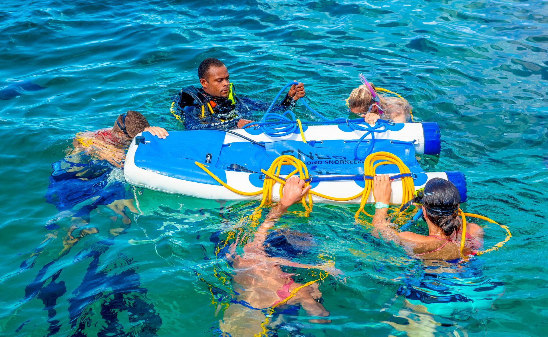 A group of SNUBA® divers