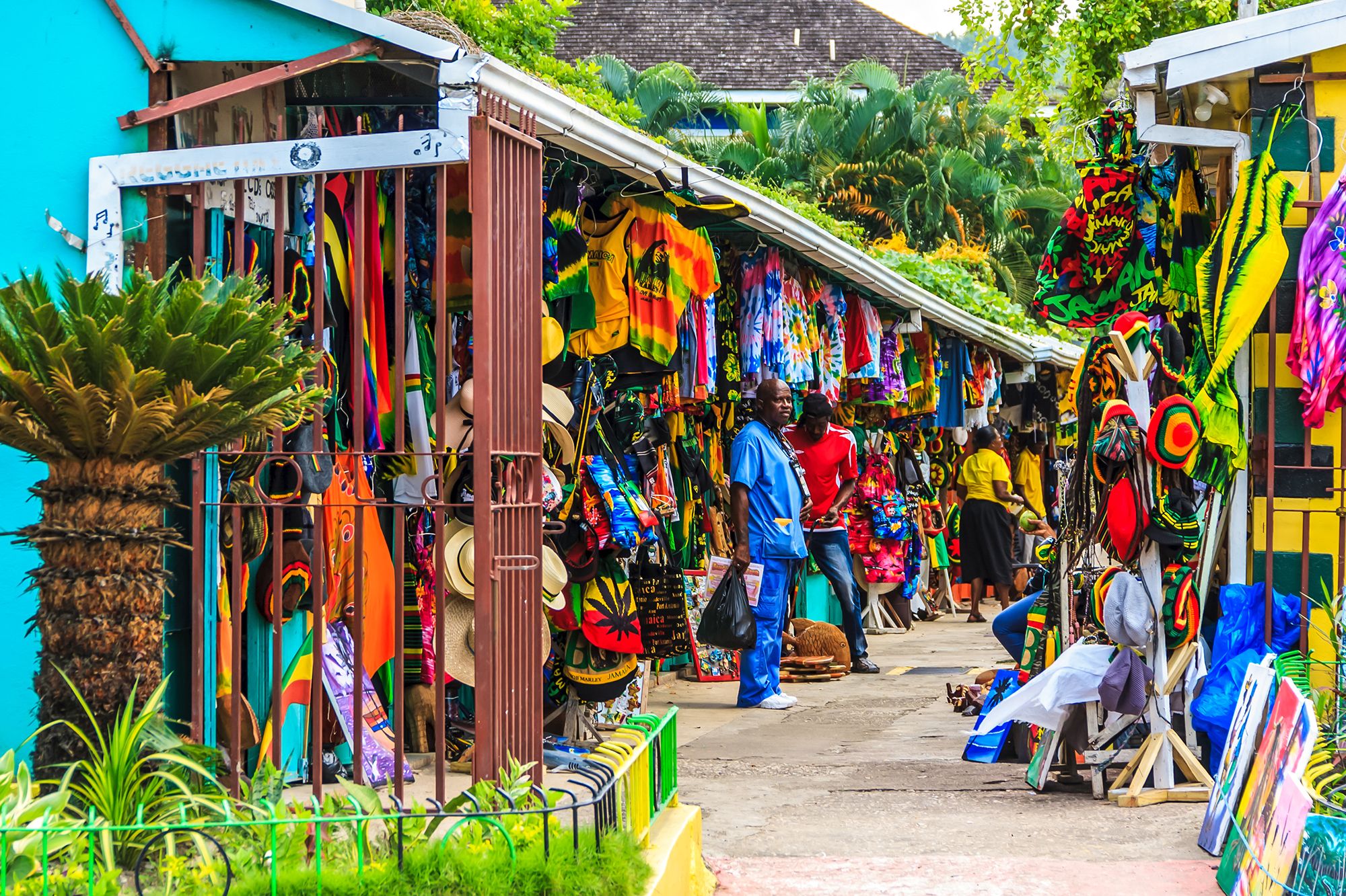 Jamaica Shopping Ocho RIos Souvenir Street Market