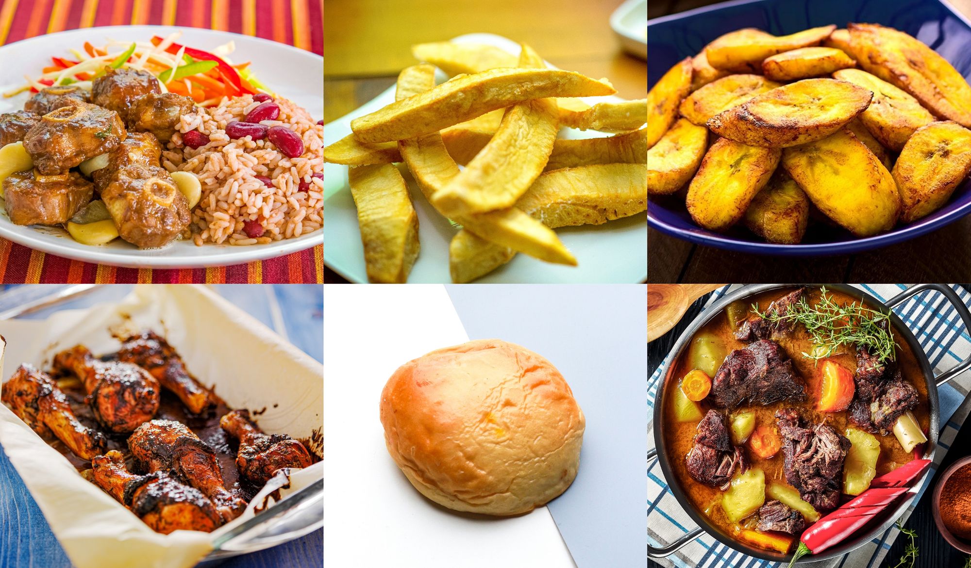 Jamaican Food Collage