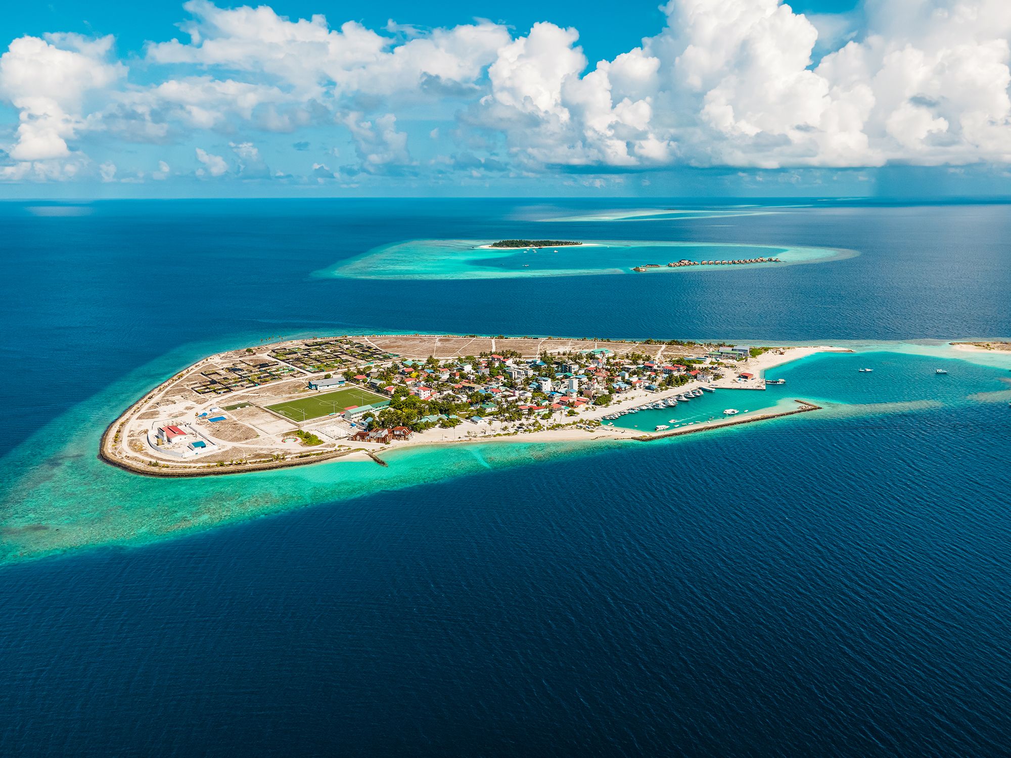 Maldives Island Aerial