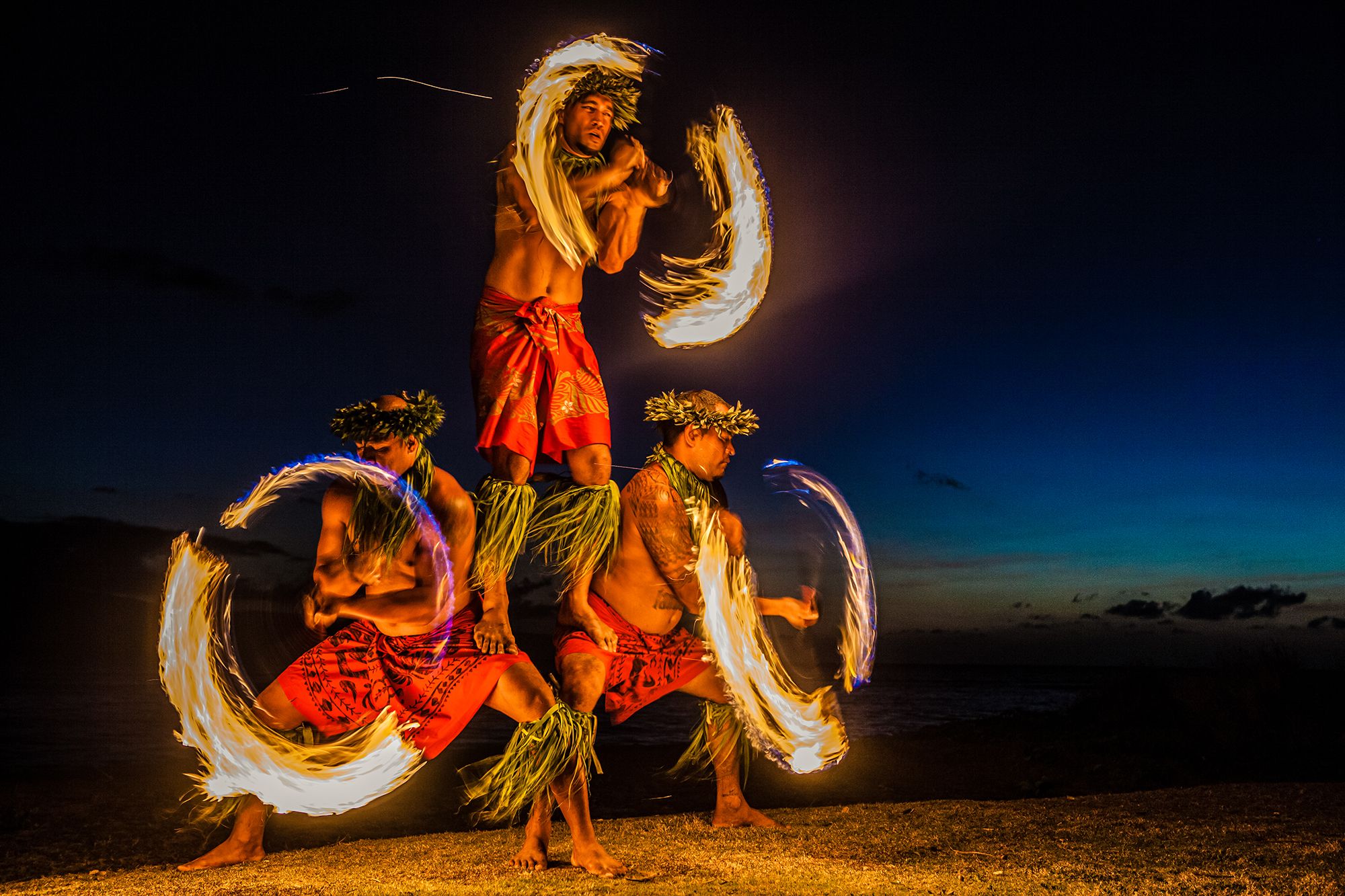 Maui Hawaii Men Juggling Fire