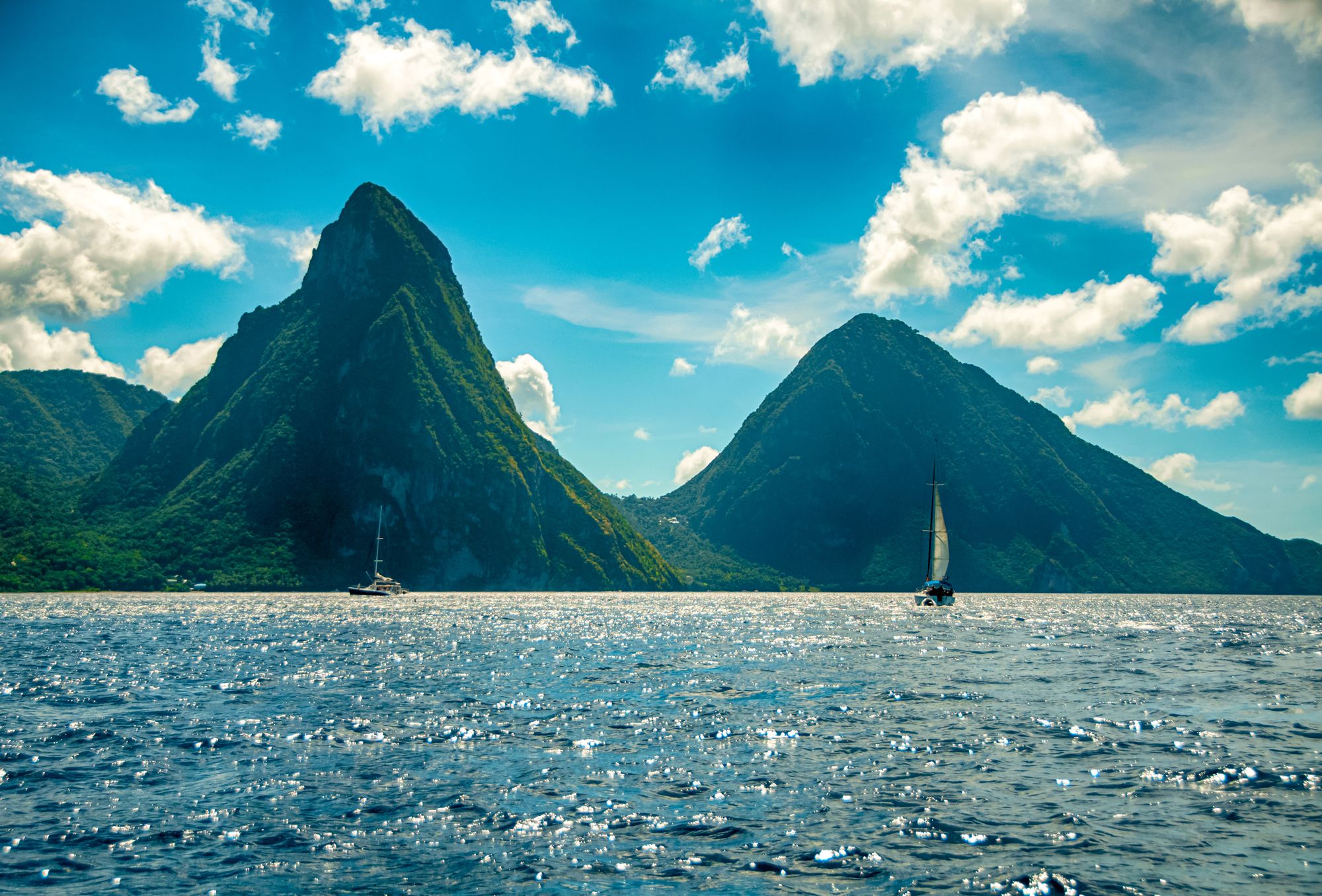 Panorama Pitons Saint Lucia