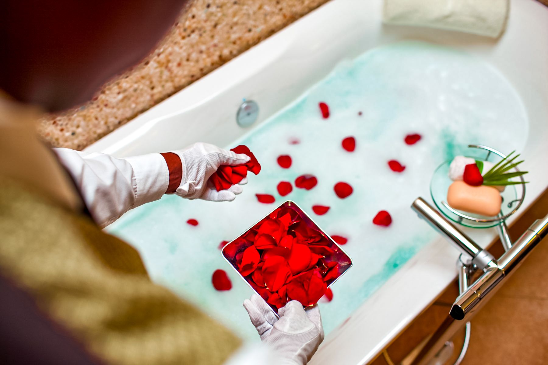 Personal butler service bathtub