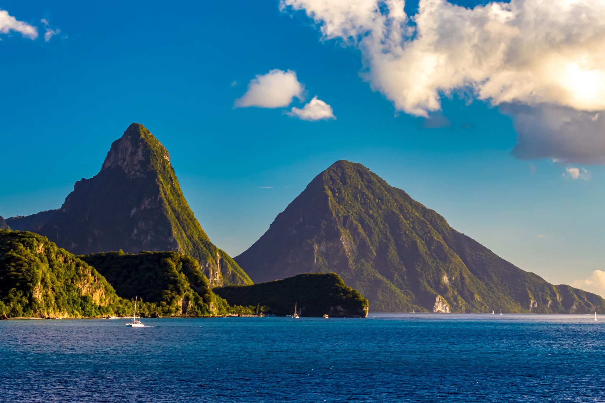 Pitons Mountains Saint Lucia