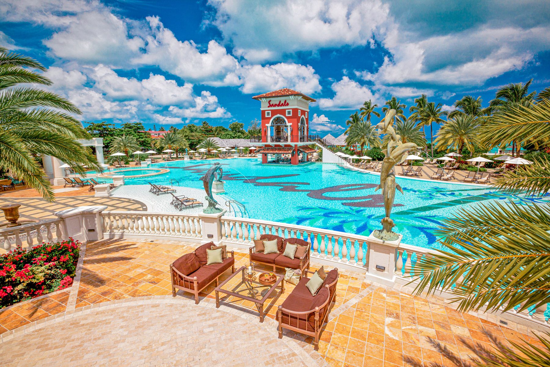 sandals grande antigua main pool