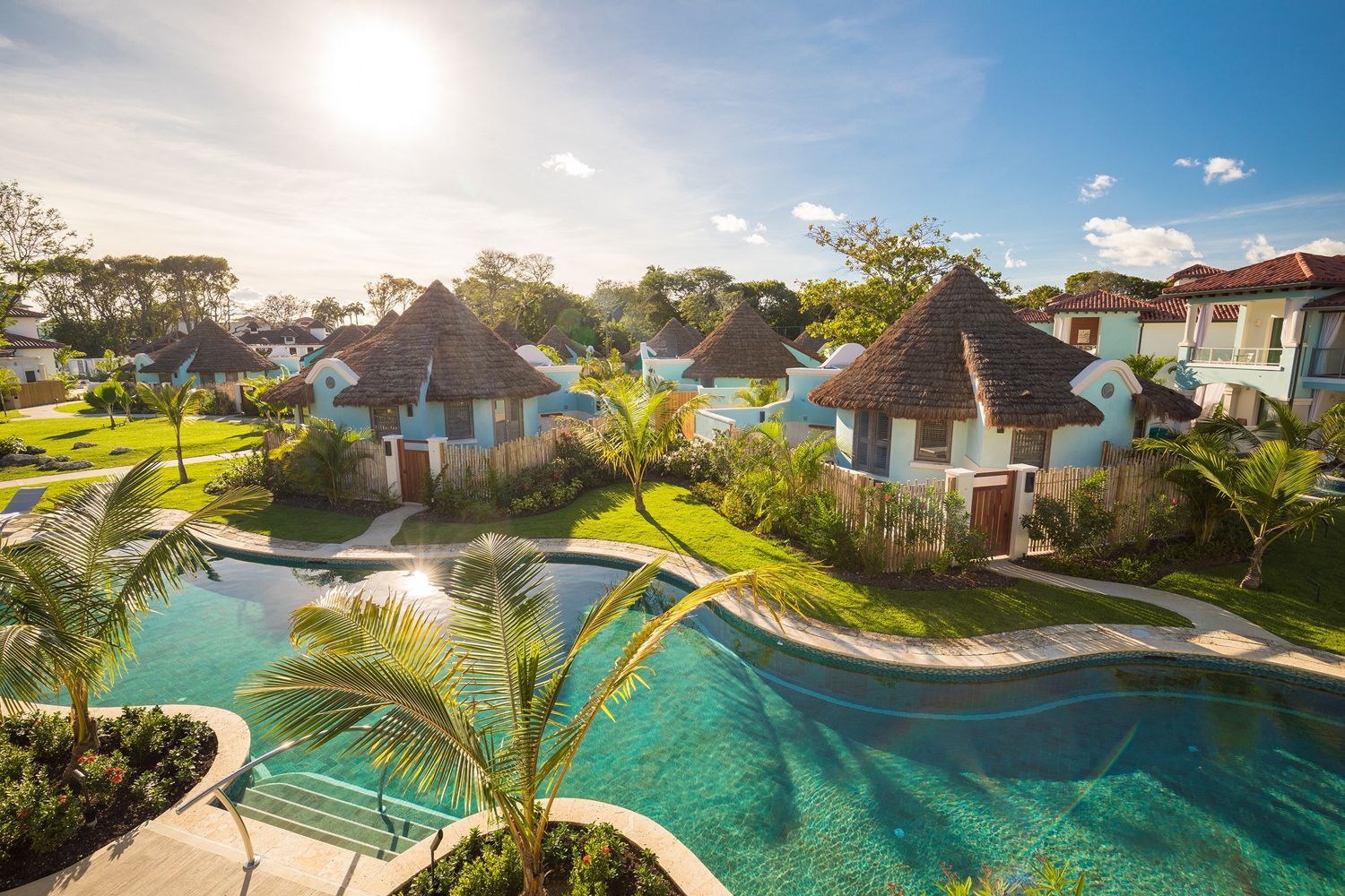 sandals royal barbados aerial view