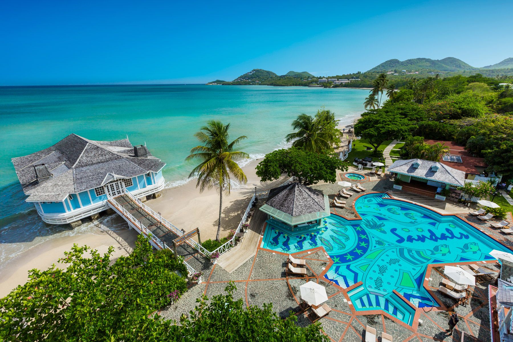 sandals halcyon beach resort overview